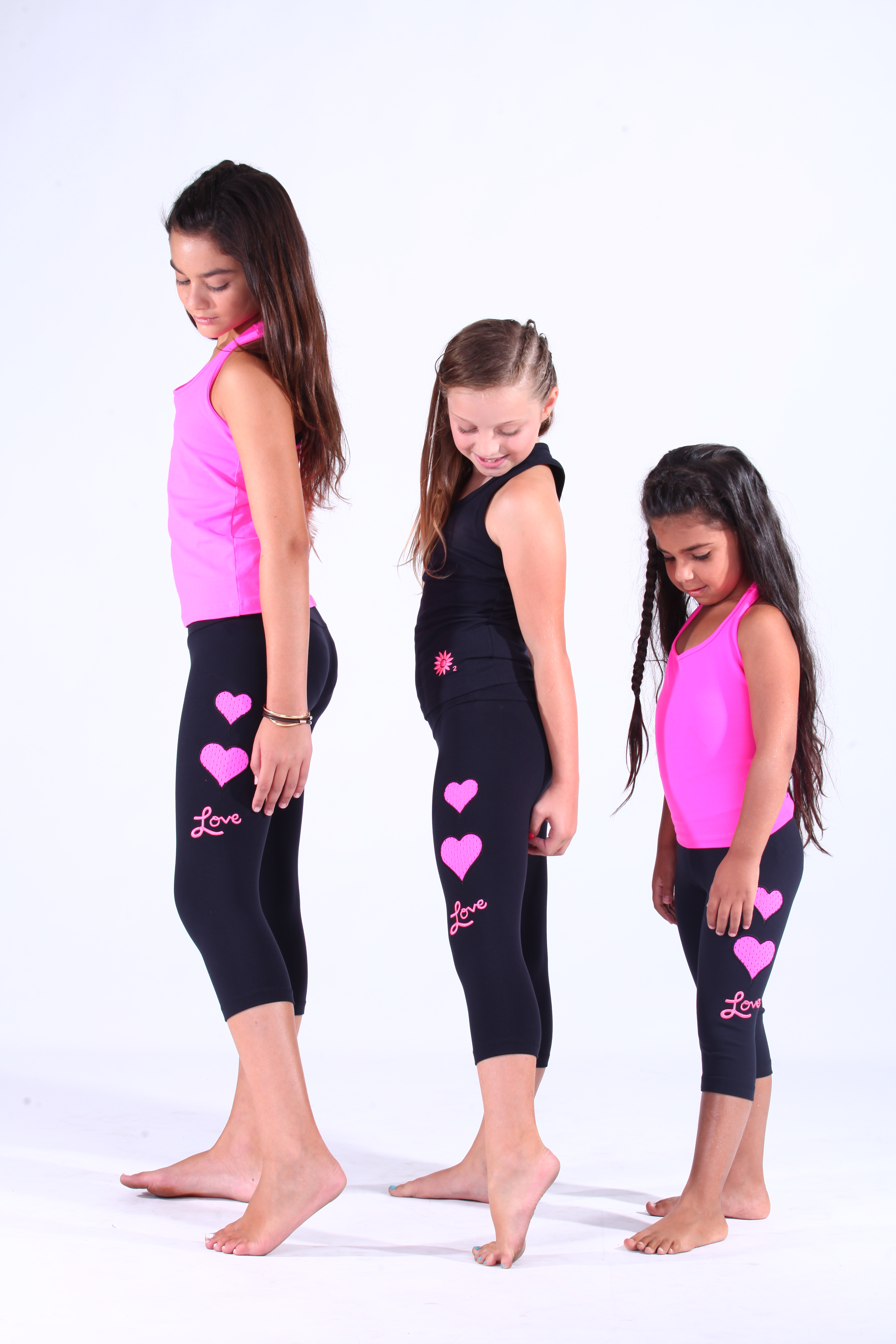 Tight Pants Pink Neon Mesh 245 Margarita Womens Workout Clothes 